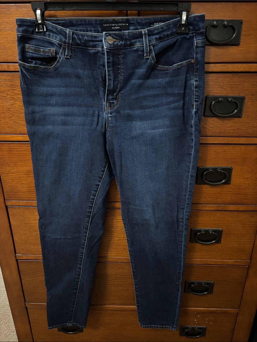 Sanctuary Skinny Jeans in Dark Indigo size 32, 26 inch inseam
